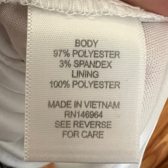 Signature By Robbie Bee White Polka Dot Dress Size 8 - Picture 6 of 7